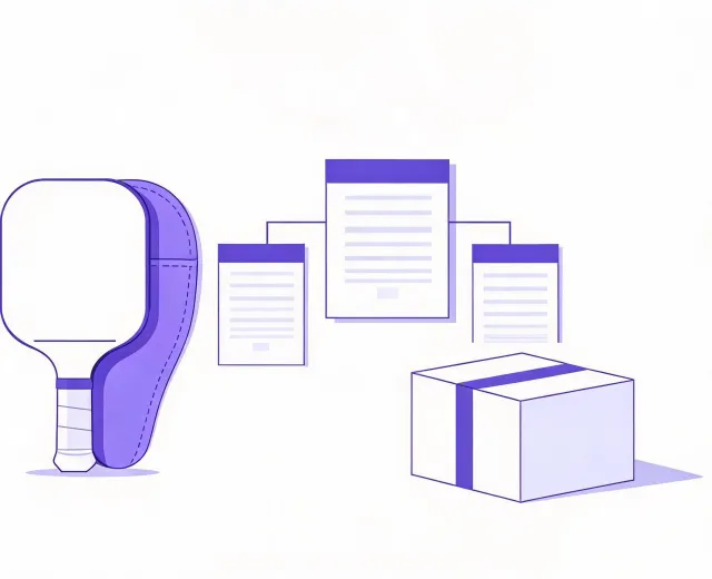 Illustration of a procurement brief connecting a buyer and supplier questions